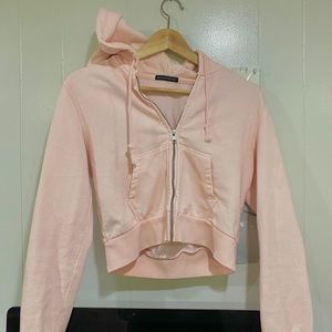 brandy melville cropped zip up